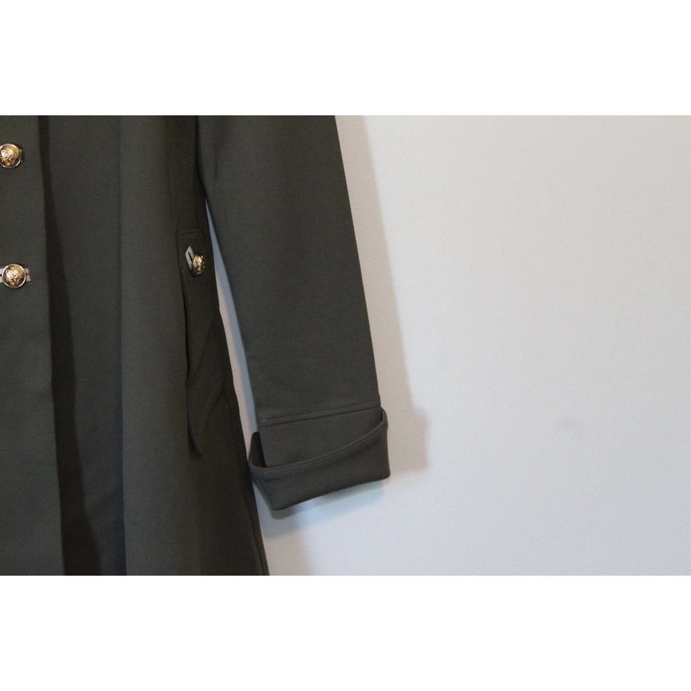 Joseph Ribkoff Military Style Jacket Knit Flare Coat Green Women's 14 H14740 - Picture 4 of 11